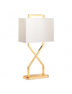 Cross lampa stołowa złota CROSS-TL-IVORY Elstead Lighting