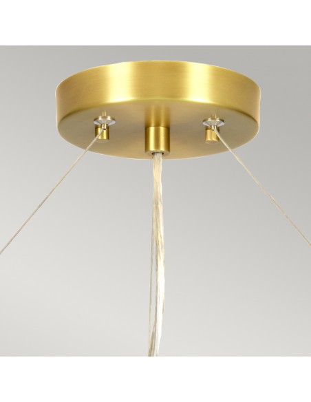 Pearce lampa wisząca mosiądz DL-PEARCE34-7LT-IV-AB Elstead Lighting