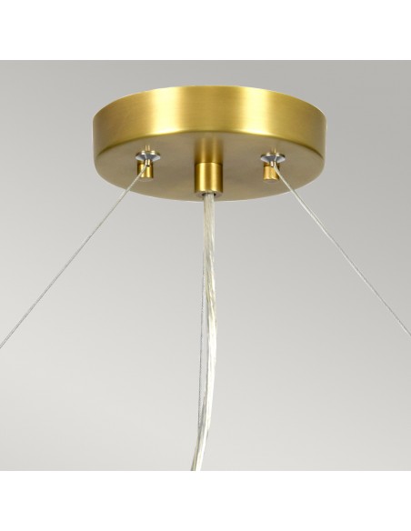 Pearce lampa wisząca mosiądz DL-PEARCE26-5LT-IV-AB Elstead Lighting