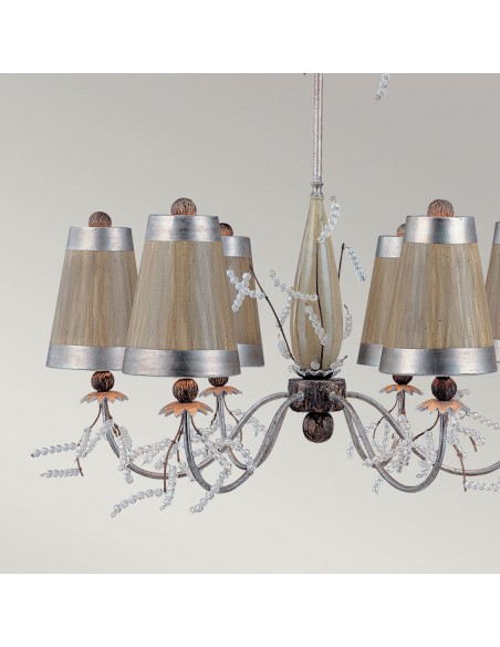 Kristal Luxe żyrandol srebrny FB-KRISTAL-LUXE6 Flambeau