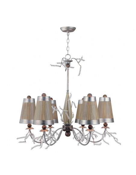 Kristal Luxe żyrandol srebrny FB-KRISTAL-LUXE6 Flambeau