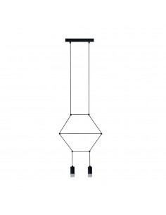 Lampa wisząca LINEA-2 czarna ST-5961-2 Step Into Design