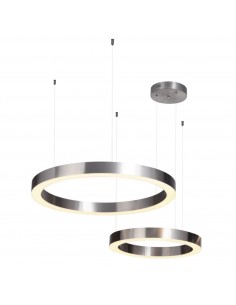 Lampa wisząca CIRCLE LED nikiel na 1 podsufitce ST-8848-40+60 nickel Step Into Design