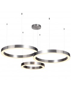 Lampa wisząca CIRCLE LED nikiel na 1 podsufitce ST-8848-60+60+80 nickel Step Into Design
