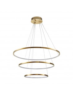 Circle slim lampa wisząca ring złota 3 pierścienie 40+60+80 Step Into Design