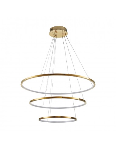 Circle slim lampa wisząca ring złota 3 pierścienie 40+60+80 Step Into Design