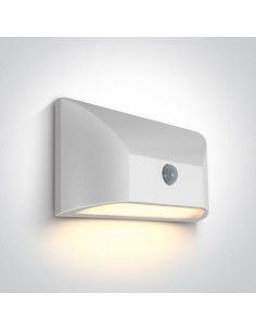 Kinkiet elewacyjny LED biały Ziria czujnik ruchu IP65 67396A/W/W - OneLight