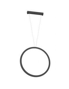 Ikuna lampa wisząca LED ring circle czarna 3000K 5074 Shilo