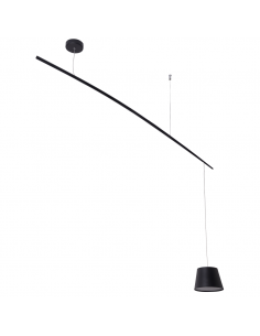 Lampa wisząca Perfect balance 1 LED czarna LP-4343/1P BK - Light Prestige