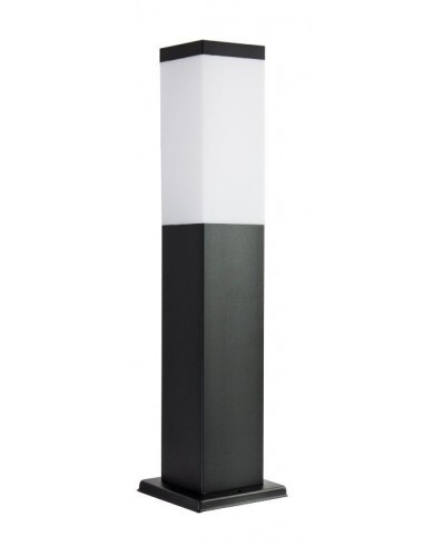 Lampa stojąca ogrodowa Inox Kwadratowa Black SS 802-450 BL czarna IP44 - Su-ma