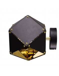 Lampa ścienna NEW GEOMETRY-1 czarno złota 15,5 cm ST-8861-1 - Step into design