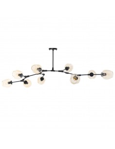 Lampa wisząca MODERN ORCHID-9 bursztynowo czarna 150 cm ST-1232-9 - Step into design