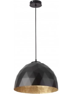 Lampa wisząca Diament M czarna złoty 31371 - Sigma