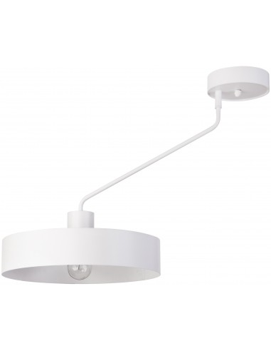 Lampa sufitowa nowoczesna Jumbo 1 biała metalowa okrągła 31530 - Sigma