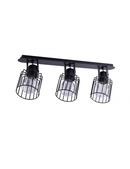 Lampa sufitowa Luto kwadrat 3 czarna 31137 - Sigma - 1
