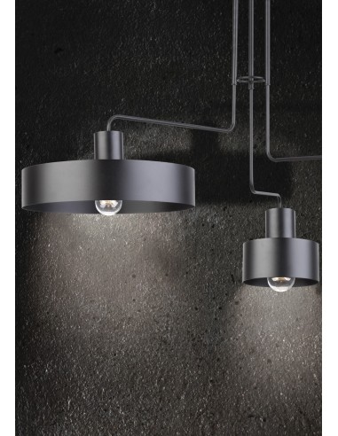Lampa sufitowa czarna nowoczesna VASCO 1 punktowa metalowa okrągła 31549 - Sigma - 2