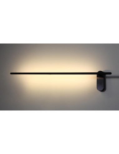 Kinkiet LED Sil ruchomy czarny minimalistyczny SOL15243 - Soluz