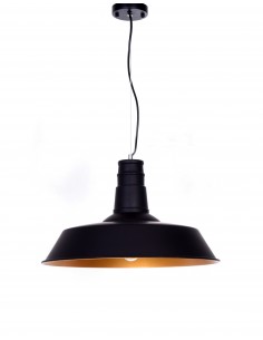 Lampa wisząca Saggi 1 Czarny LDP 7808 BK - Lumina Deco