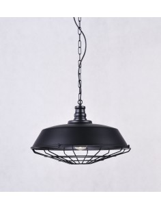 Lampa wisząca Arigio 1 Czarny LDP 6862-450 BK - Lumina Deco