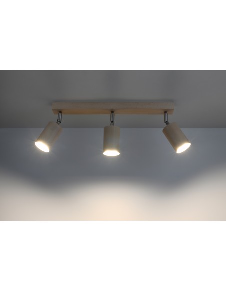 Spot listwa BERGE 3 naturalne drewno SL.0703 - Sollux - 2