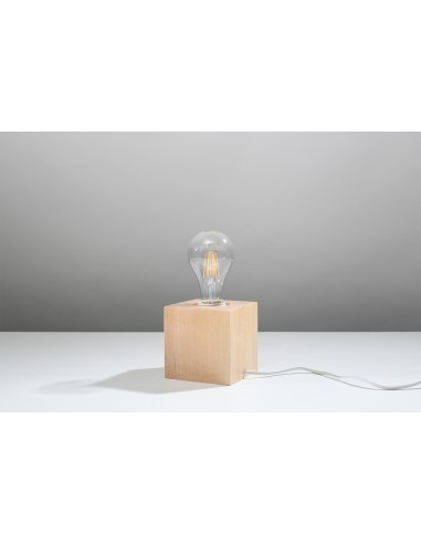 Lampa biurkowa ABEL naturalne drewno SL.0677 - Sollux