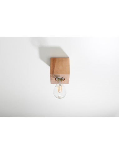 Lampa sufitowa ABEL naturalne drewno SL.0675 - Sollux