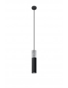 Lampa wisząca BORGIO 1 czarny SL.0650 - Sollux