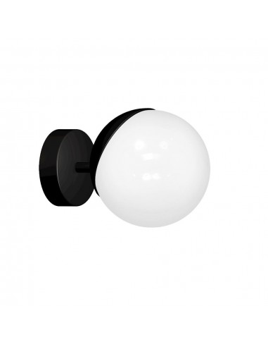 Kinkiet nowoczesny Sfera czarny szklany klosz kula ball MLP8854 - Milagro