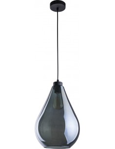 Lampa wisząca Fuente 1 punktowa czarna szklana 2326 - TK Lighting