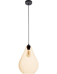 Lampa wisząca Fuente 1 punktowa szklana bursztynowa 4322 - TK Lighting