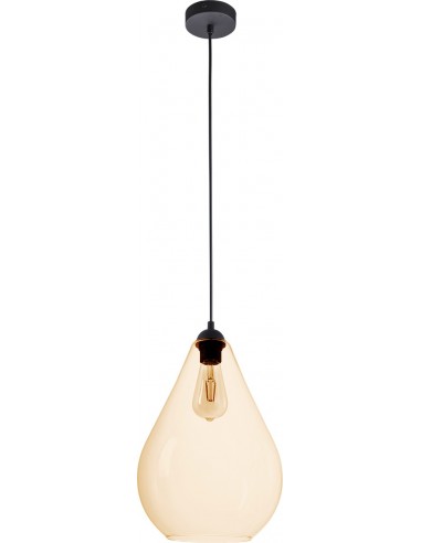 Lampa wisząca Fuente 1 punktowa szklana bursztynowa 4322 - TK Lighting