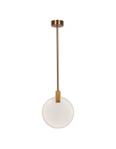 Lampa wisząca marmurowa LED Marble 24 cm mosiądz LED ST-8950-24 - Step into design