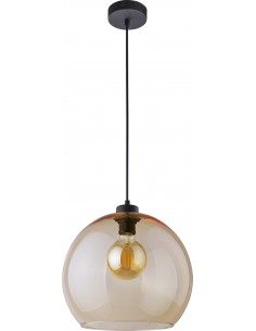 Lampa wisząca Cubus szklana 1 punktowa bursztynowa 2064 - TK Lighting
