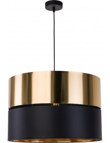 Lampa wisząca Hilton 1 punktowa czarno złota 4346 - TK Lighting