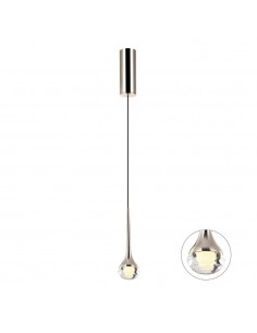 Lampa wisząca 1 punktowa LED Crima gold złota - Orlicki Design