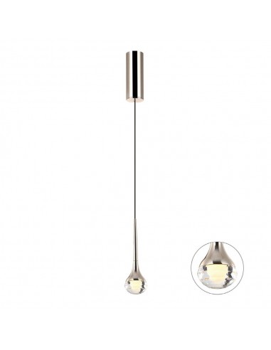 Lampa wisząca 1 punktowa LED Crima gold złota - Orlicki Design