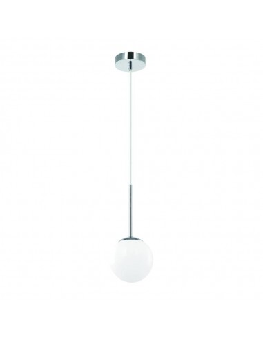 Lampa wisząca 1 punktowa łazienkowa IP44 Bao I cromo chrom szklany klosz- Orlicki Design