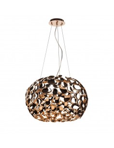 Lampa wisząca złota 6 punktowa Carera gold metalowa designerska - Orlicki Design