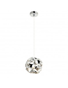 Lampa wisząca chrom 1 punktowa Carera cromo S metalowa designerska - Orlicki Design
