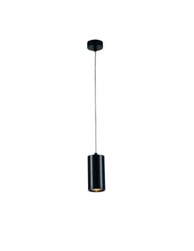 Lampa wisząca 1 punktowa tuba Kika S 85 czarna zwis - Orlicki Design