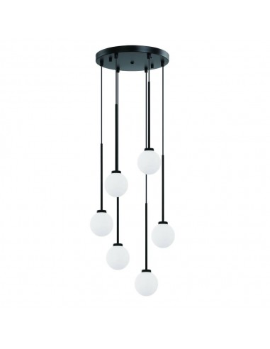 Lampa wisząca 6 punktowa Ota VI szklane klosze kule - Orlicki Design