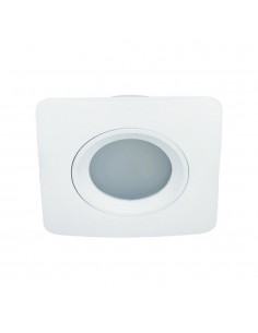 Oprawa podtynkowa łazienkowa Bello IP44 bianco oczko białe kwadratowe - Orlicki Design