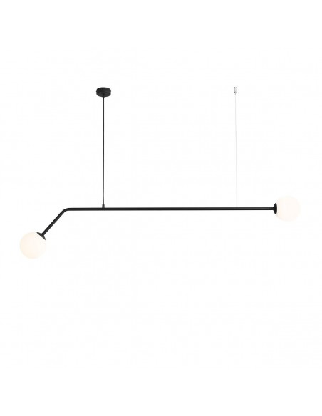 Lampa wisząca 2 punktowa Pure czarna 1064H1 - Aldex