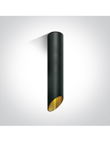 Tuba nowoczesna 30cm Litochoro czarno-złota ścięta 12105E2/B/GL - OneLight