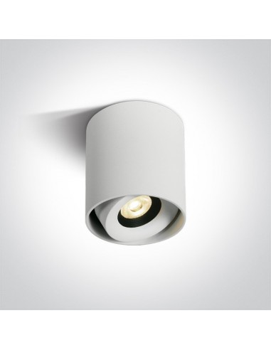 Biała tuba regulowana LED Pylos biała 8W 12108X/W/W - OneLight