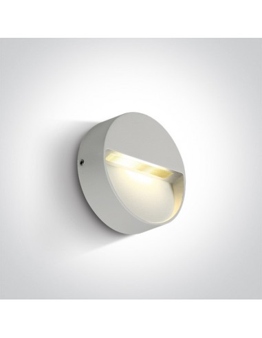 Oprawa elewacyjna LED IP54 3W Platonas biała 67359/W/W - OneLight