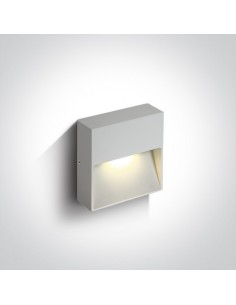 Oprawa elewacyjna LED 3W Skliri IP54 biała 67359A/W/W - OneLight