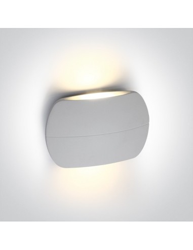 Kinkiet elewacyjny LED Tarsina 6W IP54 2 punktowy biały 67378/W/W - OneLight