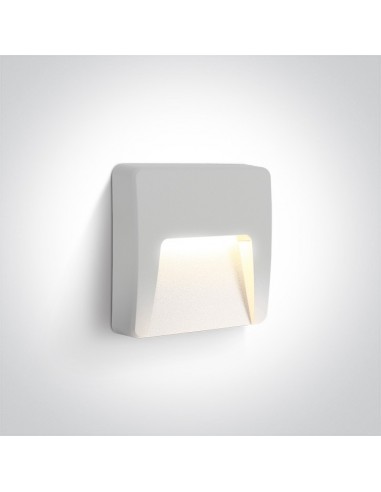 Oprawa elewacyjna LED 6W Lycuria 2 kwadratowa IP65 biały 67418/W/W - OneLight
