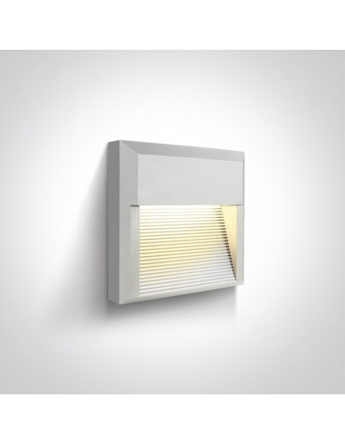 Oprawa elewacyjna LED biała Mavra 8W kwadratowa IP65 67430A/W/W - OneLight